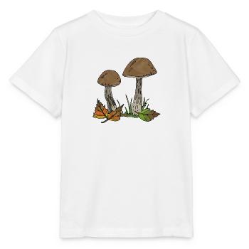 Pilze - Stanley/Stella Kinder T-Shirt MINI CREATOR  - Weiß - Vorne - Maike (125cm)