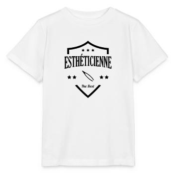 Esthéticienne / Esthétique / Beauté / Esthétique - T-shirt bio MINI CREATOR Stanley/Stella Enfant - blanc - Devant - Maike (125cm)