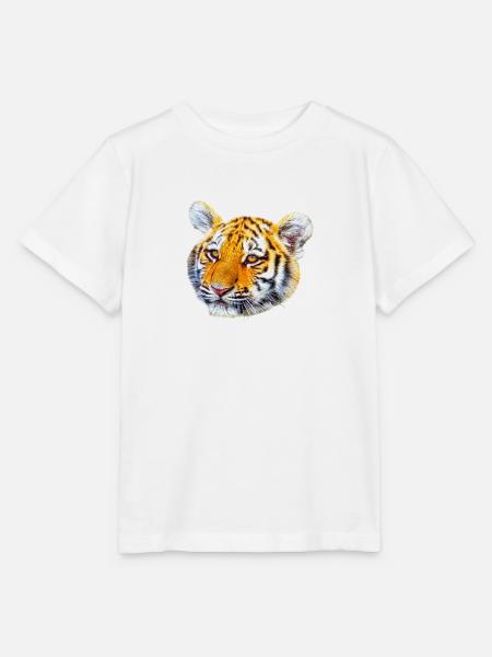 Tiger großkatze tier - Stanley/Stella Kinder T-Shirt MINI CREATOR - Weiß