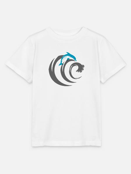 Dolphin Delfin - Stanley/Stella Kinder T-Shirt MINI CREATOR - Weiß