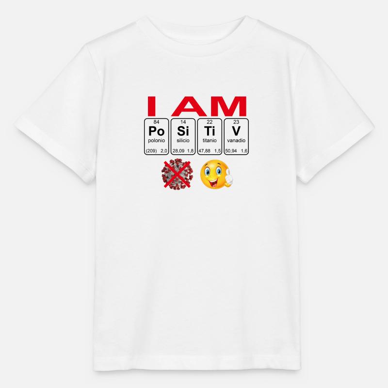 Je suis positif - T-shirt bio MINI CREATOR Stanley/Stella Enfant - blanc