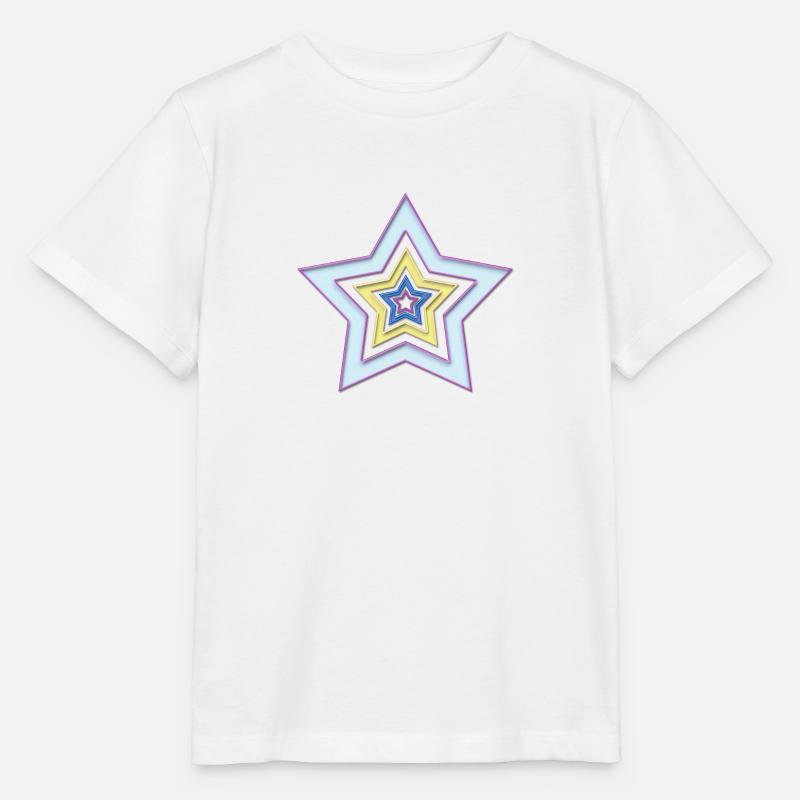 Star dans l'étoile - T-shirt bio MINI CREATOR Stanley/Stella Enfant - blanc