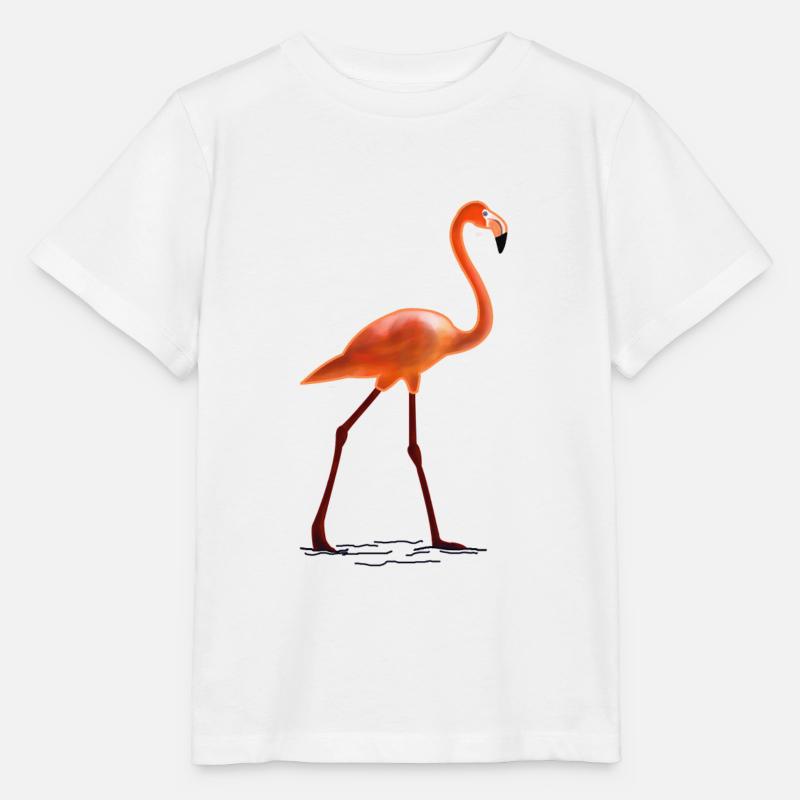 Flamingo - T-shirt bio MINI CREATOR Stanley/Stella Enfant - blanc