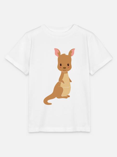 Süßer Känguru - Stanley/Stella Kinder T-Shirt MINI CREATOR - Weiß
