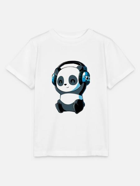 Cute Panda - Stanley/Stella Kinder T-Shirt MINI CREATOR - Weiß