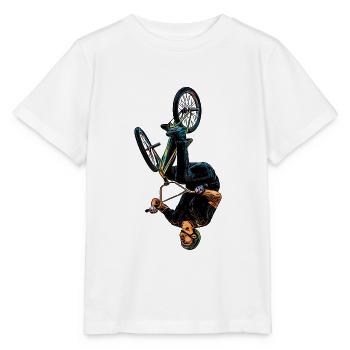 VTT - Salto - Cascade (DDP) - T-shirt bio MINI CREATOR Stanley/Stella Enfant - blanc - Devant - Maike (125cm)