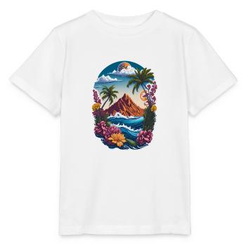 Sommer-oase - Stanley/Stella Kinder T-Shirt MINI CREATOR  - Weiß - Vorne - Maike (125cm)