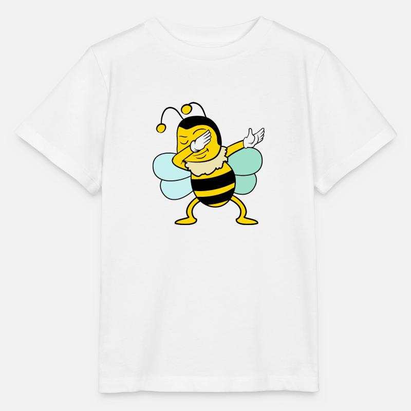 Dabbing Dab Bee - T-shirt bio MINI CREATOR Stanley/Stella Enfant - blanc