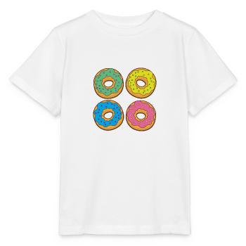 Vier Donuts Donuts - Stanley/Stella Kinder T-Shirt MINI CREATOR  - Weiß - Vorne - Maike (125cm)