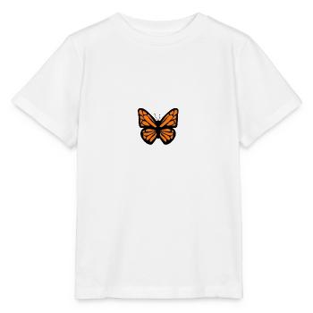 orange butterfly - Stanley/Stella MINI CREATOR Kids’ T-Shirt - white - Front - Maike (125cm)
