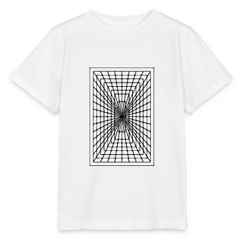 Geometrisches Rechteck - Stanley/Stella Kinder T-Shirt MINI CREATOR  - Weiß - Vorne - Maike (125cm)