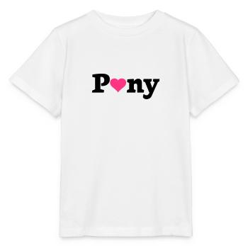 Pony Herz - Stanley/Stella Kinder T-Shirt MINI CREATOR  - Weiß - Vorne - Maike (125cm)