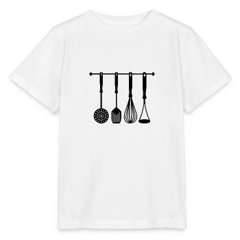 Kitchen Appliances Chef Cooking Saying Gift - Stanley/Stella MINI CREATOR Kids’ T-Shirt - white - Front - Maike (125cm)