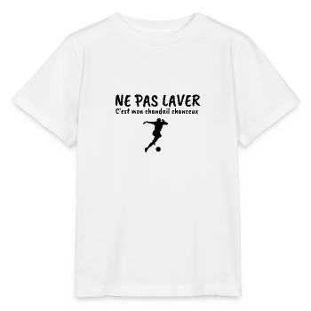 ne pas laver mon chandail chanceux football - T-shirt bio MINI CREATOR Stanley/Stella Enfant - blanc - Devant - Maike (125cm)