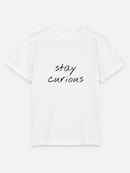 Bleib neugierig - Stanley/Stella Kinder T-Shirt MINI CREATOR  - Weiß