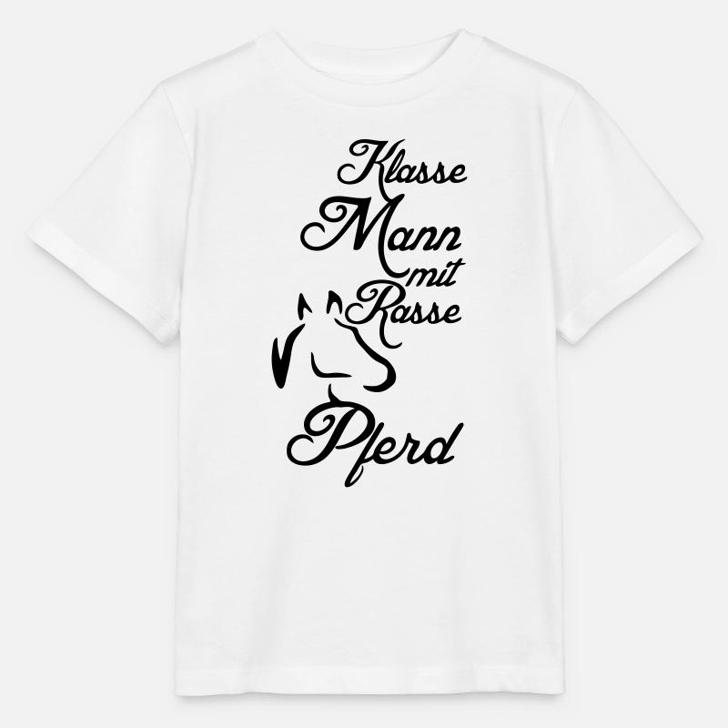Klasse Mann - Rassepferd Geschenk - Stanley/Stella Kinder T-Shirt MINI CREATOR  - Weiß