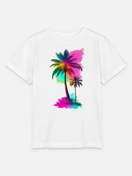 Palmen - Stanley/Stella Kinder T-Shirt MINI CREATOR  - Weiß