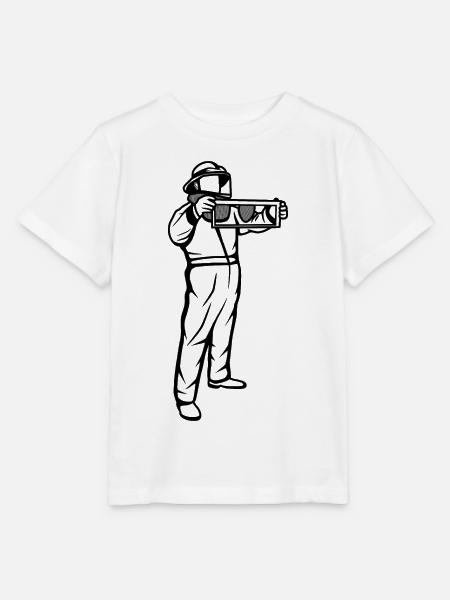 Imker Skizze - Stanley/Stella Kinder T-Shirt MINI CREATOR - Weiß