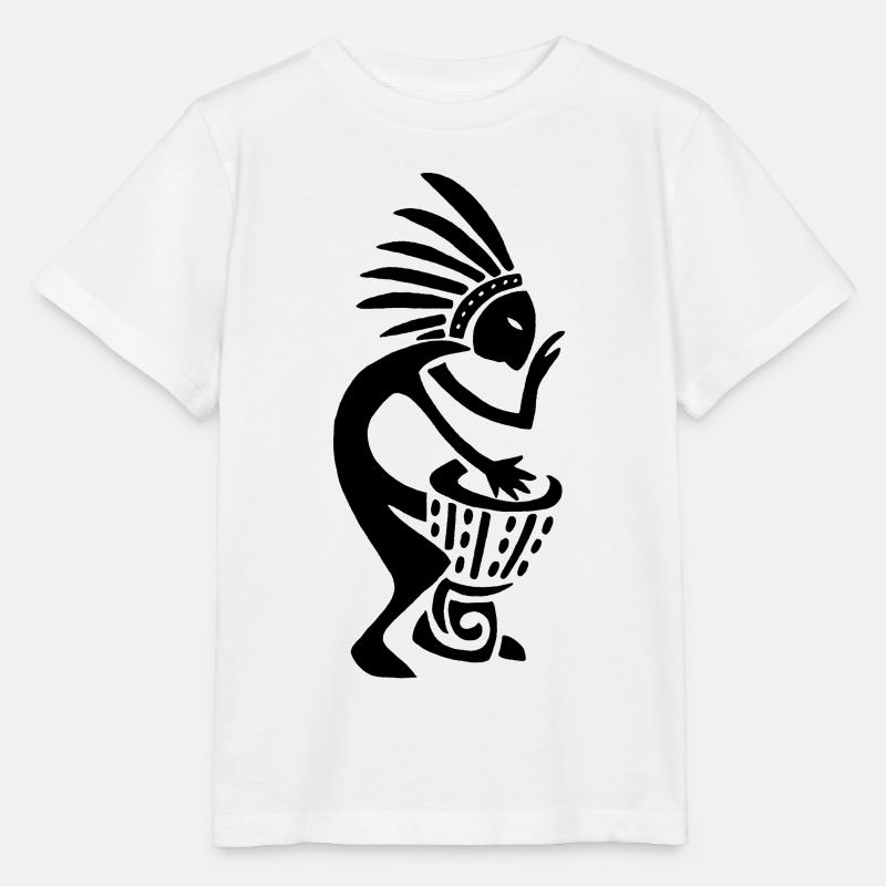 Tam Tam Spieler (Schwarz) - Stanley/Stella Kinder T-Shirt MINI CREATOR  - Weiß