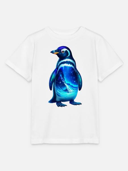 Pinguin - Stanley/Stella Kinder T-Shirt MINI CREATOR  - Weiß