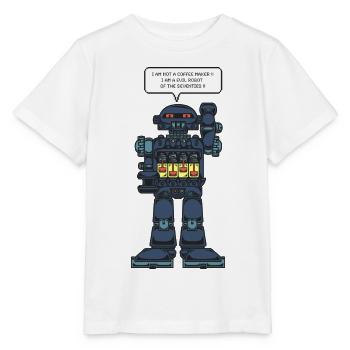 Batteriebetriebener Roboter - Stanley/Stella Kinder T-Shirt MINI CREATOR  - Weiß - Vorne - Maike (125cm)
