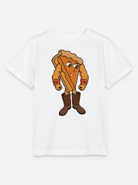 Strong Pie trägt Stiefel - Stanley/Stella Kinder T-Shirt MINI CREATOR - Weiß