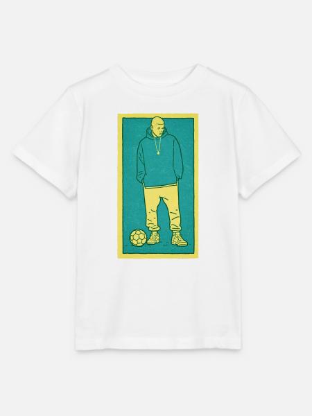 Football player #1 - Stanley/Stella Kinder T-Shirt MINI CREATOR  - Weiß