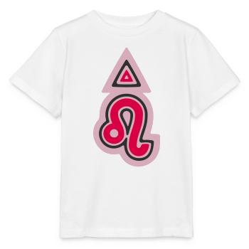 Zodiac Tribal Leo and Fire - Stanley/Stella MINI CREATOR Kids’ T-Shirt - white - Front - Maike (125cm)