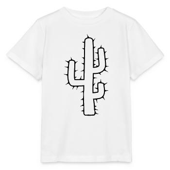 large cactus desert thorn - Stanley/Stella MINI CREATOR Kids’ T-Shirt - white - Front - Maike (125cm)