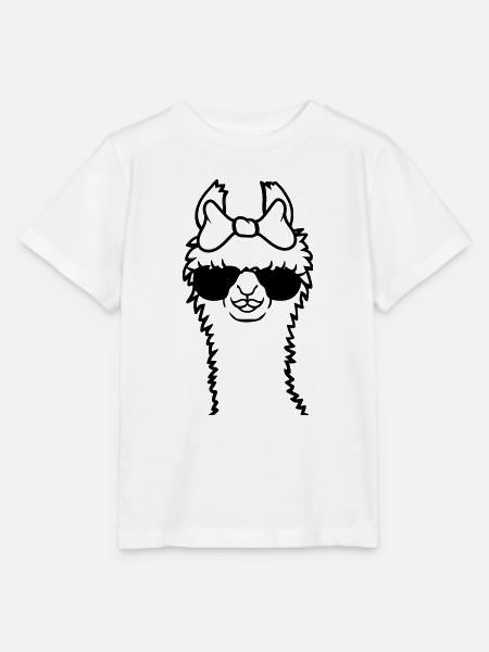 Sonnenbrille Mama Lama cool - Stanley/Stella Kinder T-Shirt MINI CREATOR - Weiß