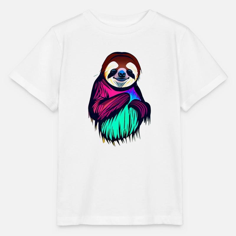 Faultier - Stanley/Stella Kinder T-Shirt MINI CREATOR  - Weiß