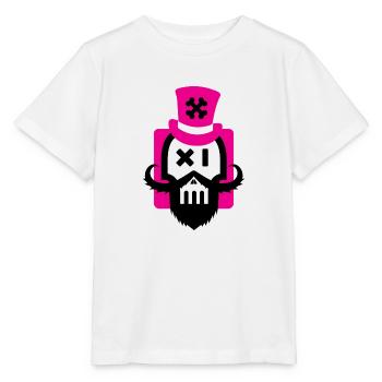 Bartschädel Magenta - Stanley/Stella Kinder T-Shirt MINI CREATOR  - Weiß - Vorne - Maike (125cm)