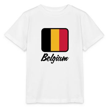 National Flag of Belgium - Stanley/Stella MINI CREATOR Kids’ T-Shirt - white - Front - Maike (125cm)
