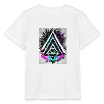 Das allsehende Auge - Stanley/Stella Kinder T-Shirt MINI CREATOR  - Weiß - Vorne - Maike (125cm)