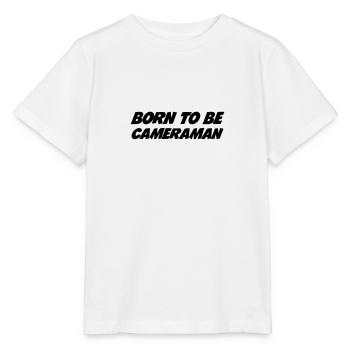 Cameraman / Camera / Video / Cadreur - T-shirt bio MINI CREATOR Stanley/Stella Enfant - blanc - Devant - Maike (125cm)