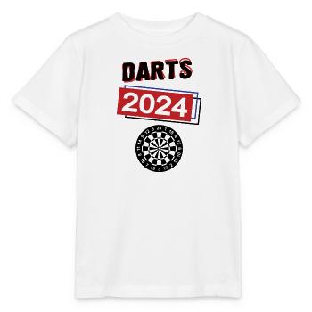 Darts Spielerin Team Dart Turnier Mannschaft 2024 - Stanley/Stella Kinder T-Shirt MINI CREATOR  - Weiß - Vorne - Maike (125cm)