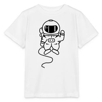 kleiner Astronaut im Weltall - Stanley/Stella Kinder T-Shirt MINI CREATOR  - Weiß - Vorne - Maike (125cm)