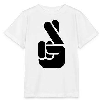 Crossed Fingers - Stanley/Stella MINI CREATOR Kids’ T-Shirt - white - Front - Maike (125cm)