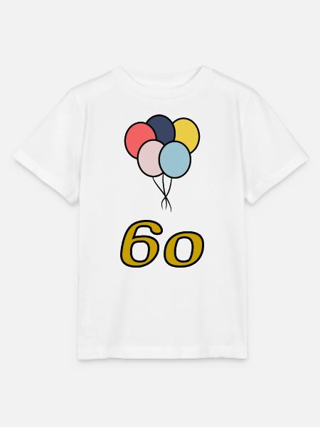 60. 60 JAHRE. 60-JÄHRIGES JUBILÄUM. 60. GEBURTSTAG. - Stanley/Stella Kinder T-Shirt MINI CREATOR  - Weiß