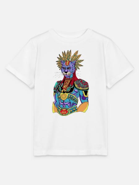 Regenbogenkatzen-Krieger - Stanley/Stella Kinder T-Shirt MINI CREATOR  - Weiß