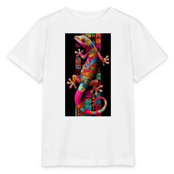 Gecko - Stanley/Stella Kinder T-Shirt MINI CREATOR  - Weiß - Vorne - Maike (125cm)