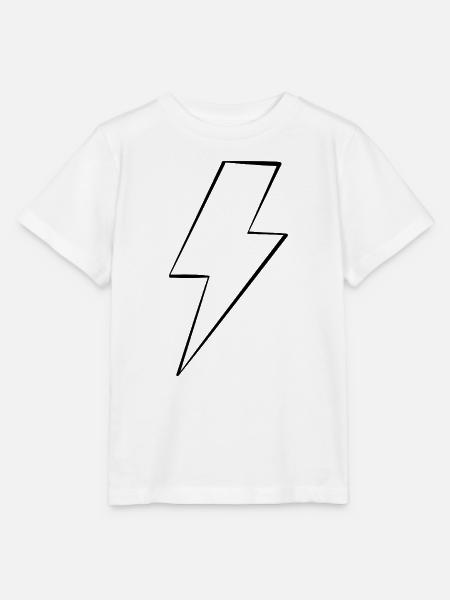 Blitz_schwarz - Stanley/Stella Kinder T-Shirt MINI CREATOR  - Weiß