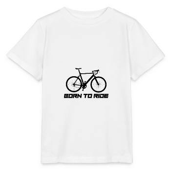 Born to ride bike cycling bike - Stanley/Stella MINI CREATOR Kids’ T-Shirt - white - Front - Maike (125cm)