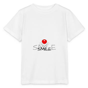 Smile - Clown - T-shirt bio MINI CREATOR Stanley/Stella Enfant - blanc - Devant - Maike (125cm)