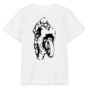 motorcycle track - Stanley/Stella MINI CREATOR Kids’ T-Shirt - white - Front - Maike (125cm)