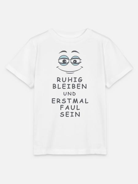 Faul sein - Stanley/Stella Kinder T-Shirt MINI CREATOR - Weiß