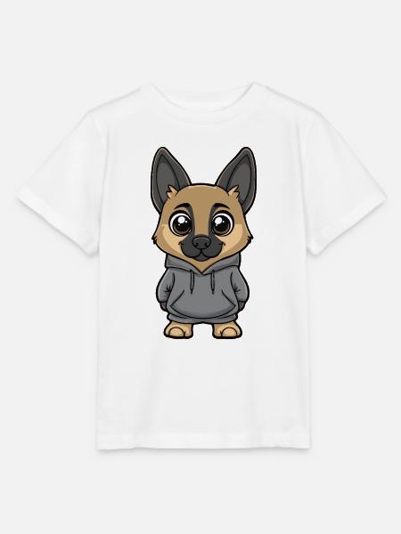 Schäferhund Hund Lustig - Stanley/Stella Kinder T-Shirt MINI CREATOR - Weiß