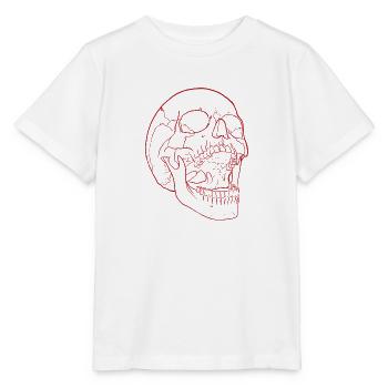 Dumb Scream - Skull in red - Stanley/Stella MINI CREATOR Kids’ T-Shirt - white - Front - Maike (125cm)
