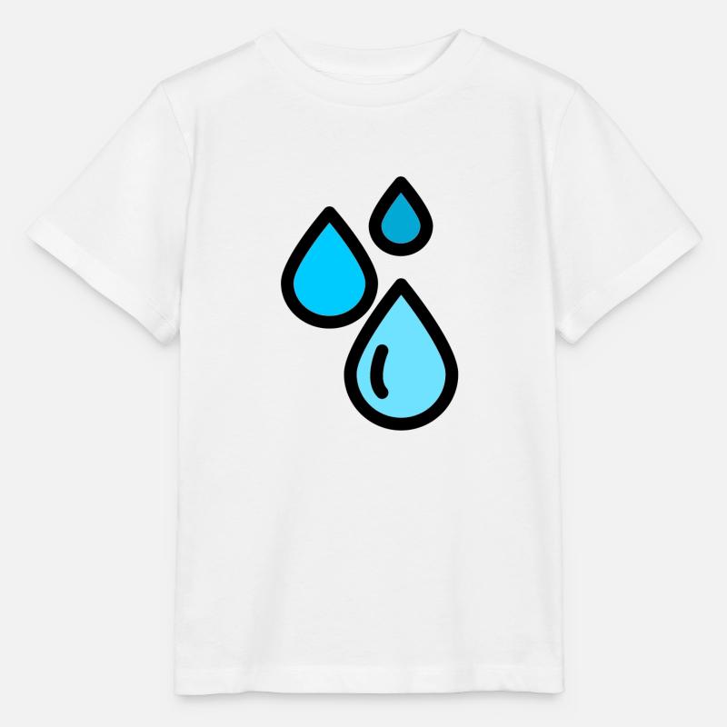 Gouttes d'eau - T-shirt bio MINI CREATOR Stanley/Stella Enfant - blanc
