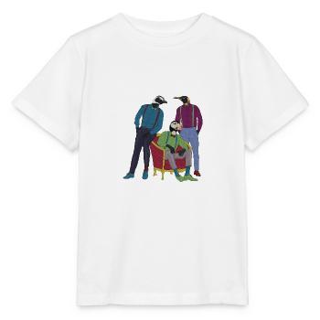 pingouins avec noeud papillon - T-shirt bio MINI CREATOR Stanley/Stella Enfant - blanc - Devant - Maike (125cm)